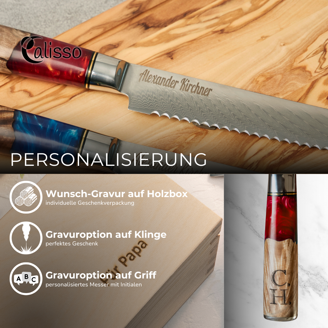 Magnet-Messerblock Olive mit Messern - الصورة 18