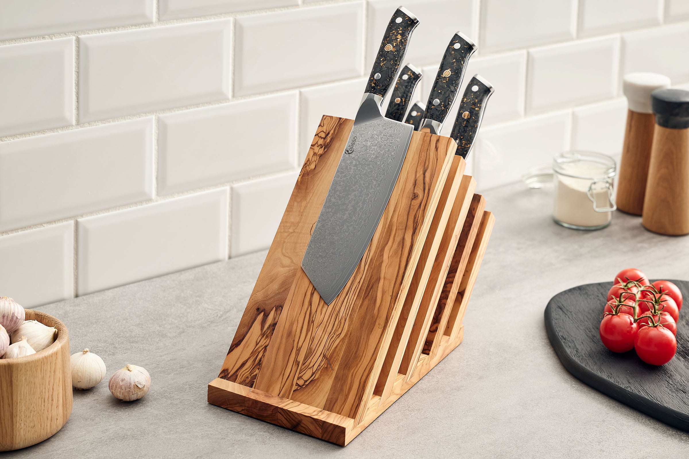 Magnet-Messerblock Olive - الصورة 5